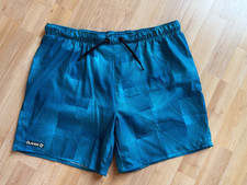 Schwimmshorts Badehose v. Olaian - Gr.  L  - türkis/ Petroleum gestr. - wie neu!