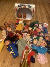 Handpuppen 22 Stück Antik