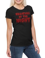 Creature of the Night Damen T-Shirt Band Punk Death Heavy Metal Hard Rock Gothic