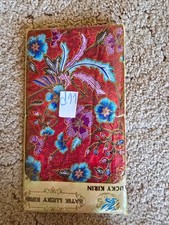 Original Thai Batik Stoff Tuch Sarong/ Rock oder Wickelstoff in dunkel Rot