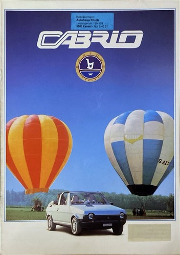 Fiat ritmo cabrio prospekt - fiat,