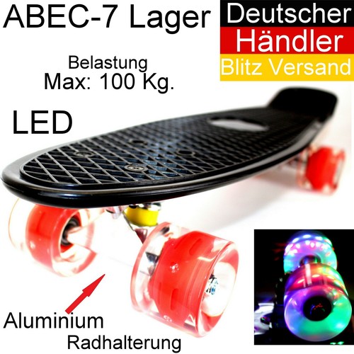Led mini skateboard fun - 22",