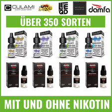 Liquids mit und ohne Nikotin für E-Zigarette damfaliquid culami e-Liquid Dampfer