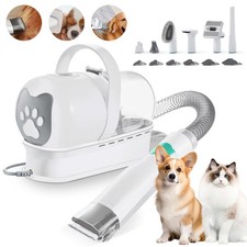7 in1 Hundeschermaschine mit Staubsauger Hundebürste leise Schermaschine DE