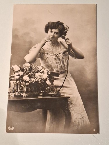 Altes telefon um 1905 - ak,