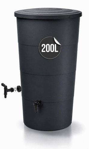 Regenfass anthrazit 200l - regenfass,
