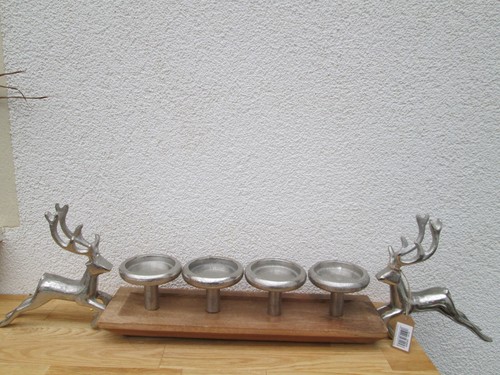 Adventsgesteck hirsch aus - adventsgesteck,