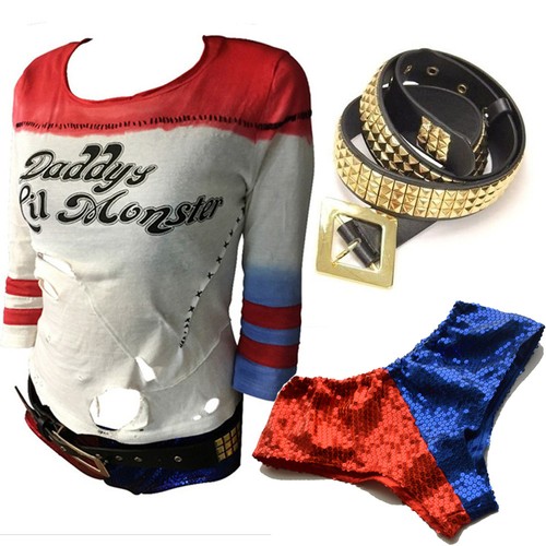 Harley quinn shirt - harley, gürtel