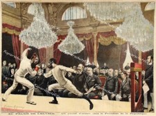 Fechten fencing Degen Florett