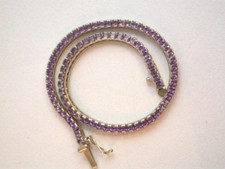 feines Amethyst - Tennisarmband Weißgold 750 Qualität