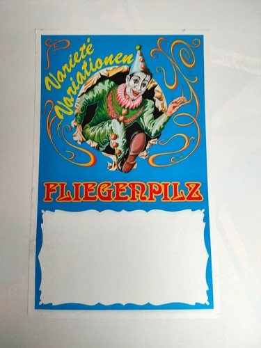 Plakat circus fliegenpilz - plakat,