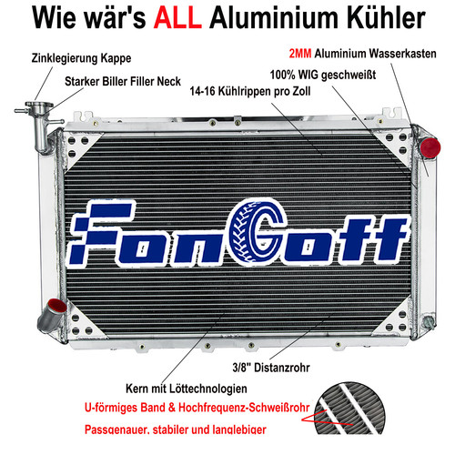 3reihe kühler für - 3reihe, nissan