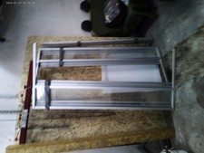 Duschabtrennung glas mit Wanne,wannenträger und Ablauf .Eckeinstieg 750x900x1850