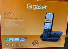 Gigaset A400A Schnurloses Telefon mit Bedienungsanleitung und Batterien