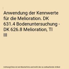 Anwendung der Kennwerte für