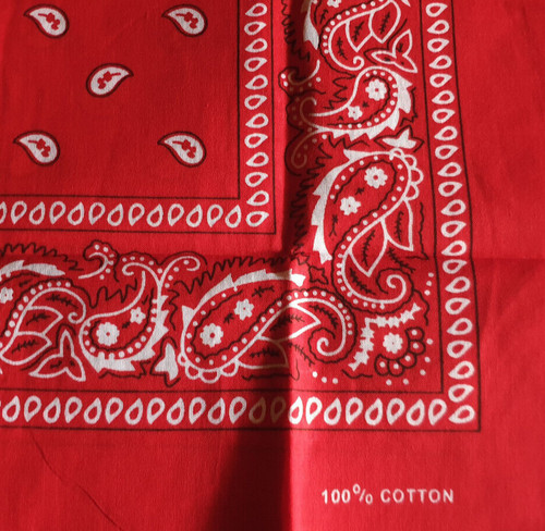 Bandana rot paisley - bandana, rot,