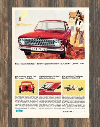 Ford taunus 12m - 12m, reklame