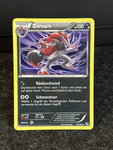 Zoroark holo 114 schwarz - 71/114, &