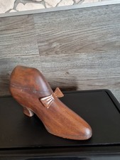 Tabak Schuh Aus Holz./ Geeignet.Als Geheimfach Für GELD ODER SCHMUCK/VINTAGE 
