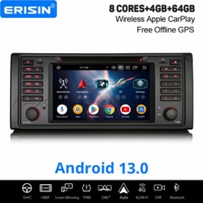 64GB Android 14 CarPlay DAB+ Autoradio BMW 5 E39 M5 WiFi 8-Kern DSP SWC DVD Navi