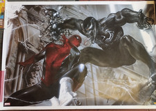 Plakat / Poster Spiderman gegen Venom Signiert + nummeriert Marvel