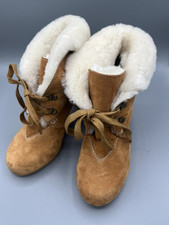 Miss L Feuerfell gefüttert 40er Jahre Vintage Rockabilly Style Stiefel