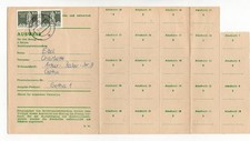 (270) DDR Dokument Ausweis Bezug Briefmarken Postamt Gotha