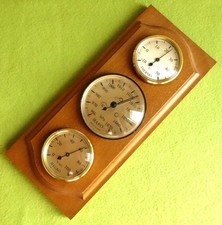 Thermometer, Barometer, Hygrometer, , Wetterstation, analog, Holzdekoration
