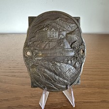 Alte Bronze / Messing Plakette