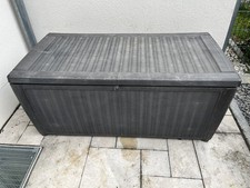 Keter  Kissenbox Truhe Kiste Rattanoptik Sumatra, mocca 145x73x64 cm