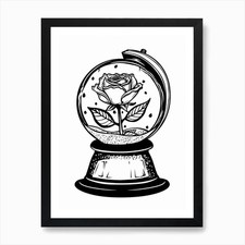 Rose in a Globe