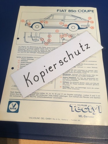 Fiat 850 coupe tectyl - coupe,