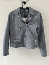 H&M Divided grau Jacke Wildlederoptik Größe: 34