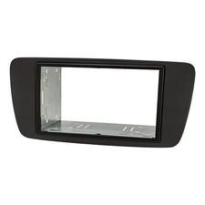 Doppel DIN Radioblende Set passend für Seat Ibiza 6J 2008-2013 schwarz metallic