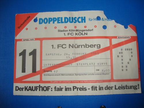 Ticket köln 1 - fc,