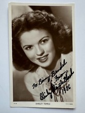 Shirley Temple - Theater / Film  - original Autogramm - Größe 14 x 9  cm