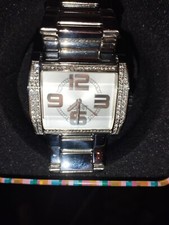 ESPRIT Silber Unisex m.Zirkonia, Glieder-Armbanduhr m. Faltschließe ungetragen !