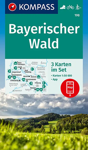 Kompass wanderkarten set 198 - kompass,