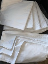 Ex Hotel flache Bettwäsche für Hilton Hotels Super King 5 Laken 10 Kissenbezüge 