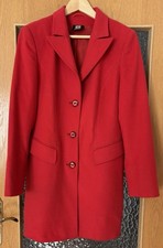 Madeleine Mantel Damen Gr.40 Rot Angora Wolle