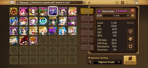 Summoners war starter ld5 - war,