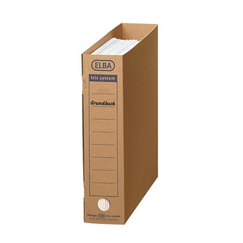 Archivboxen naturbraun - 30,
