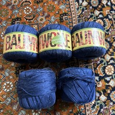 Baumwolle/ Häkelgarn/ Dunkelblau Mercerisiert Cabliert Mind 200gr