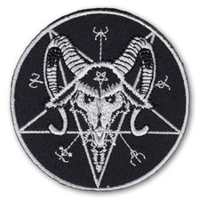 Aufnäher Baphomet Pentagramm black metal satan luzifer 666 lavey pagan WGT patch