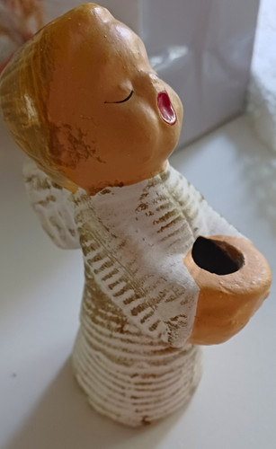 Alter sing engel - engel, keramikfigur