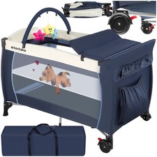 Babybett Kinder Reisebett Baby Kinderreisebett Transporttasche 132 x 75 x 104 cm