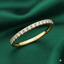 14K Gelbgold Hochzeit Band