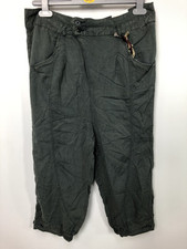 KHUJO Damen Capri Hose Modell: Bury Grün/Grau W27