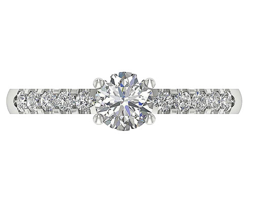 14k solid gold kunstdiamanten - solid,