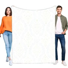 Große Wohndecke Blumenmuster